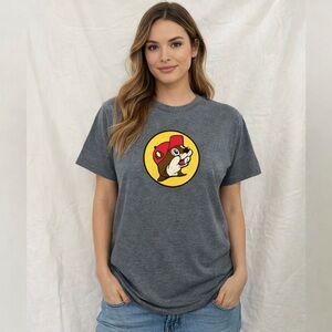 Buc-ee's Red Graphic T-Shirt Beaver Logo Size L